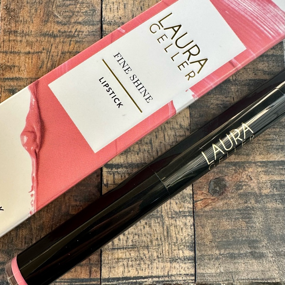 New Laura Geller Fine Shine Lipstick On The Run 0.05 oz NEW in Box